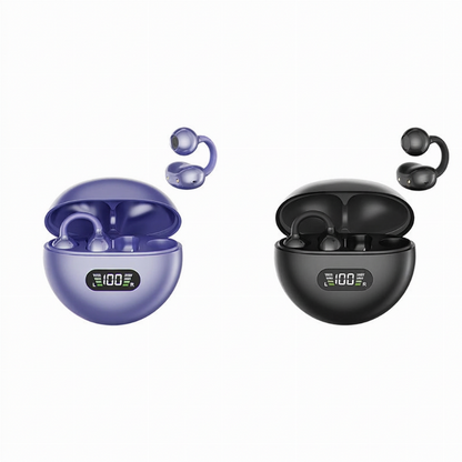 👂 Écouteurs Bluetooth à clip auriculaire ouvert – confort toute la journée, son immersif, limitation des fuites sonores, batterie de 8 à 10 heures, commande tactile. Sans douleur auditive ! 🔋