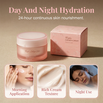 Crème Triple Collagène Fermante & Hydratante