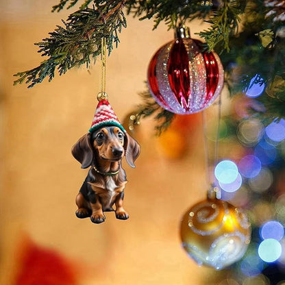 ⏳🔥50 % DE RÉDUCTION POUR UNE DURÉE LIMITÉE ! ⏰🎄 Décorations de sapin de Noël en forme de chiot 🐕🎁