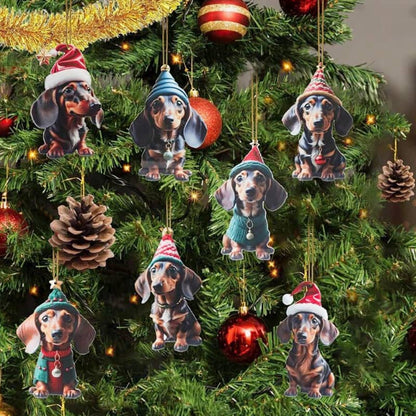 ⏳🔥50 % DE RÉDUCTION POUR UNE DURÉE LIMITÉE ! ⏰🎄 Décorations de sapin de Noël en forme de chiot 🐕🎁