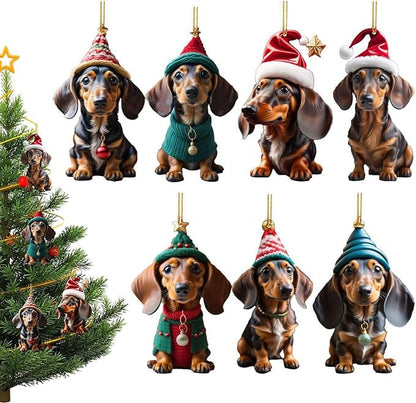 ⏳🔥50 % DE RÉDUCTION POUR UNE DURÉE LIMITÉE ! ⏰🎄 Décorations de sapin de Noël en forme de chiot 🐕🎁