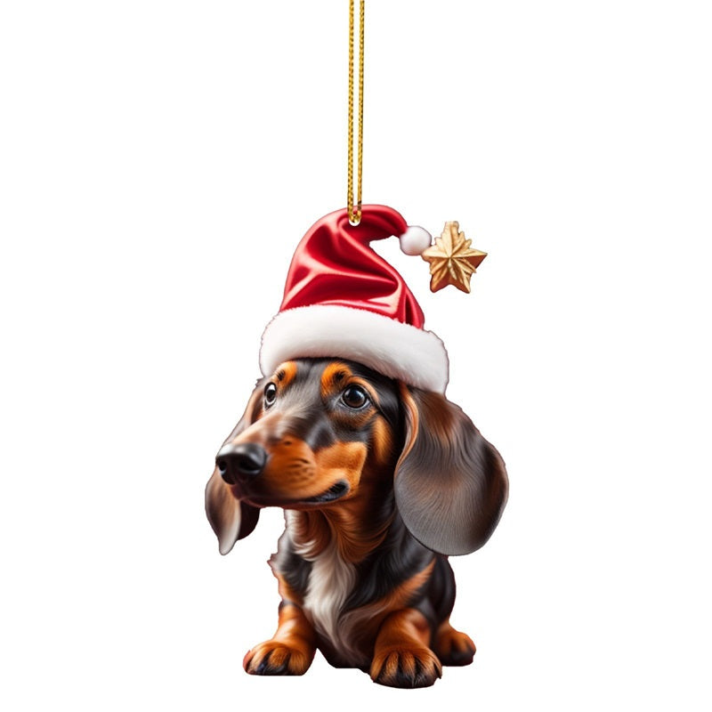 ⏳🔥50 % DE RÉDUCTION POUR UNE DURÉE LIMITÉE ! ⏰🎄 Décorations de sapin de Noël en forme de chiot 🐕🎁