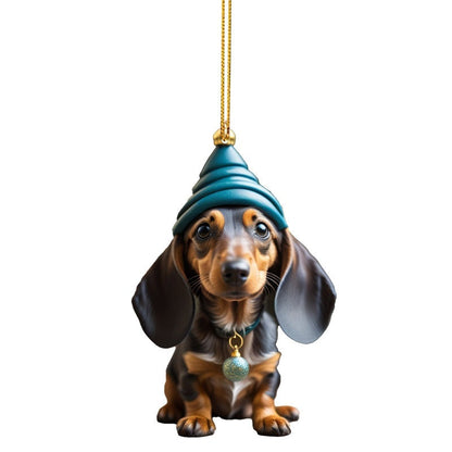 ⏳🔥50 % DE RÉDUCTION POUR UNE DURÉE LIMITÉE ! ⏰🎄 Décorations de sapin de Noël en forme de chiot 🐕🎁