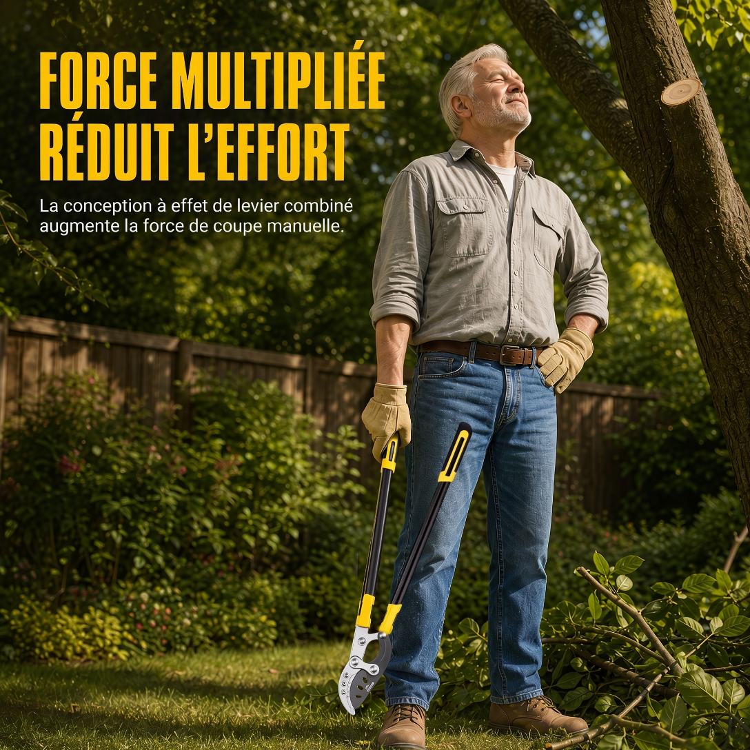 🌳 50% DE RÉDUCTION MAINTENANT ! ✂️ Sécateurs épais pour jardin – Levier à effet compound, acier trempé et aluminium de qualité aviation – Pour branches épaisses et arbres fruitiers 💪