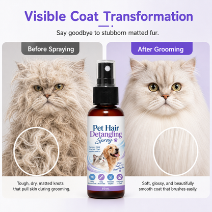 🐾✨ EN CE MOMENT : 50 % DE RÉDUCTION POUR UNE DURÉE LIMITÉE – Spray anti-boules de poils pour animaux de compagnie – Élimine les boules de poils – Réduit la chute de poils – Pelage doux et brillant – Pour chats à poils longs et chiens à poils bouclés