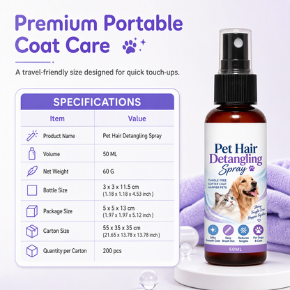 🐾✨ EN CE MOMENT : 50 % DE RÉDUCTION POUR UNE DURÉE LIMITÉE – Spray anti-boules de poils pour animaux de compagnie – Élimine les boules de poils – Réduit la chute de poils – Pelage doux et brillant – Pour chats à poils longs et chiens à poils bouclés