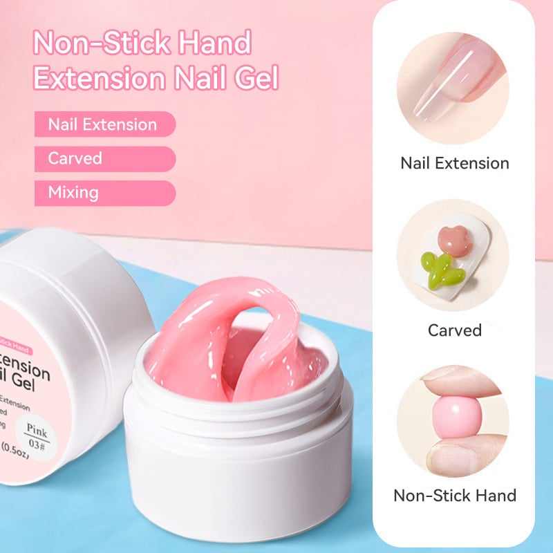 💅✨ PROMOTION D'ÉTÉ : 50 % DE RÉDUCTION ! Gel de renforcement pour extensions d'ongles — Ne coule pas, facile à utiliser 🥳