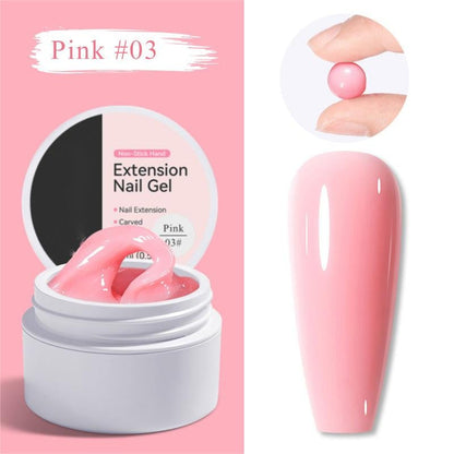 💅✨ PROMOTION D'ÉTÉ : 50 % DE RÉDUCTION ! Gel de renforcement pour extensions d'ongles — Ne coule pas, facile à utiliser 🥳