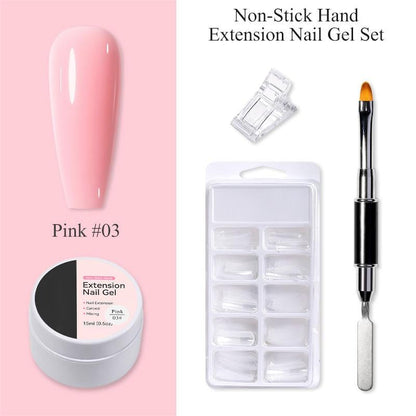 💅✨ PROMOTION D'ÉTÉ : 50 % DE RÉDUCTION ! Gel de renforcement pour extensions d'ongles — Ne coule pas, facile à utiliser 🥳