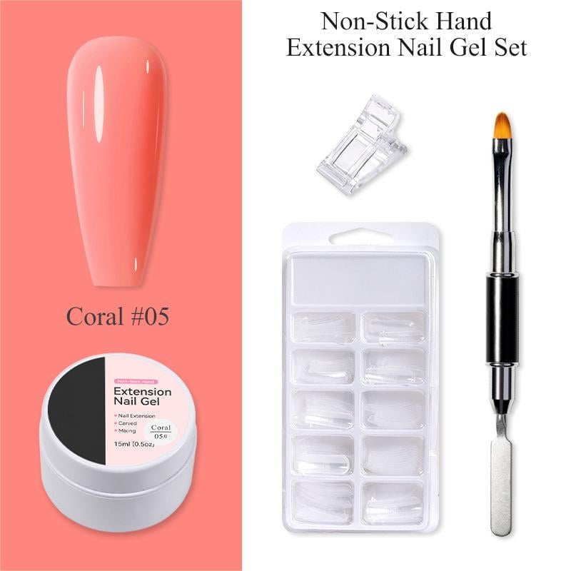 💅✨ PROMOTION D'ÉTÉ : 50 % DE RÉDUCTION ! Gel de renforcement pour extensions d'ongles — Ne coule pas, facile à utiliser 🥳