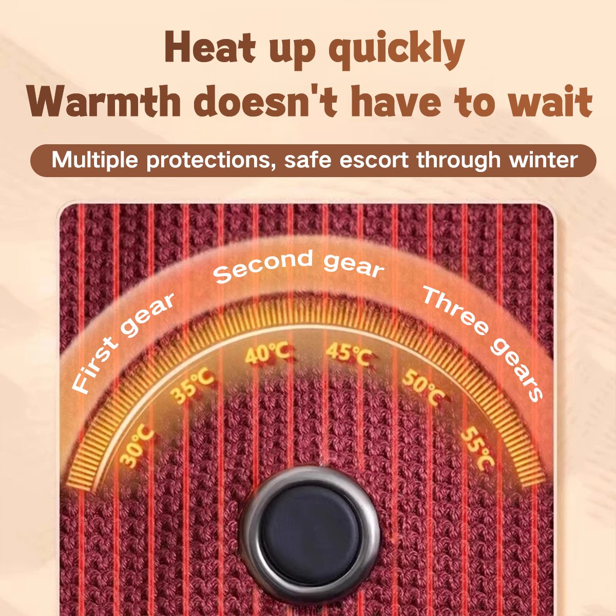 🔥 Soldes de Noël — 50 % DE RÉDUCTION ! ❄️ Restez au chaud tout l'hiver — Châle couverture chauffante électrique portable