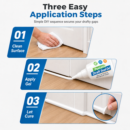 🚪50 % DE RÉDUCTION EN CE MOMENT ! Gel d'étanchéité pelable pour les interstices entre les portes et les fenêtres