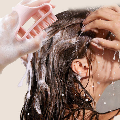 🔥50 % DE RÉDUCTION EN CE MOMENT ! 🚿Brosse de massage en silicone pour le cuir chevelu, douce et stimulant la circulation sanguine ✨