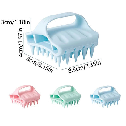 🔥50 % DE RÉDUCTION EN CE MOMENT ! 🚿Brosse de massage en silicone pour le cuir chevelu, douce et stimulant la circulation sanguine ✨