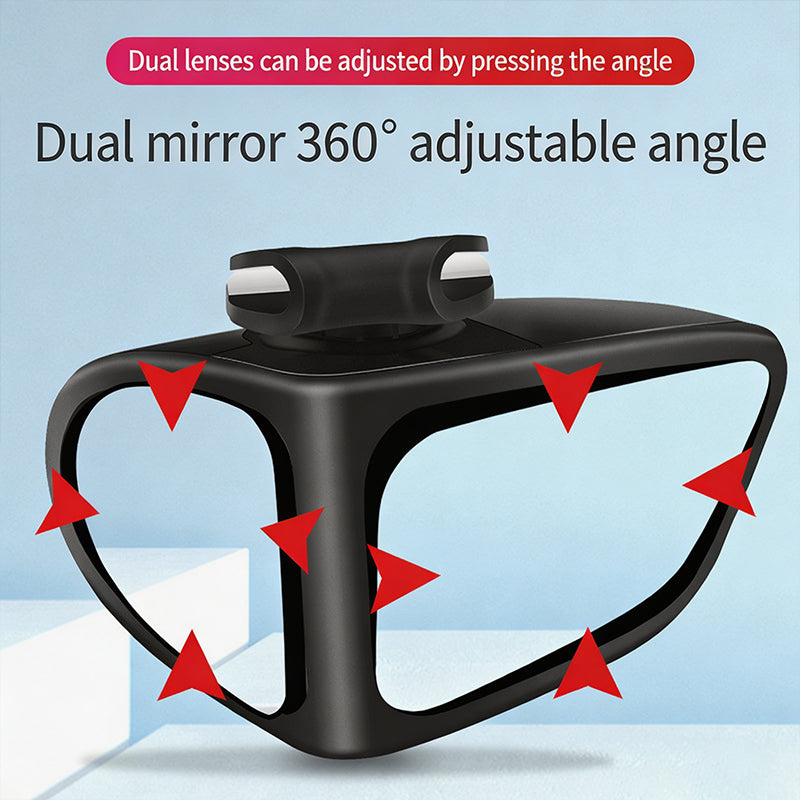 Rétroviseur à double lentille, orientable à 360°, pour angle mort