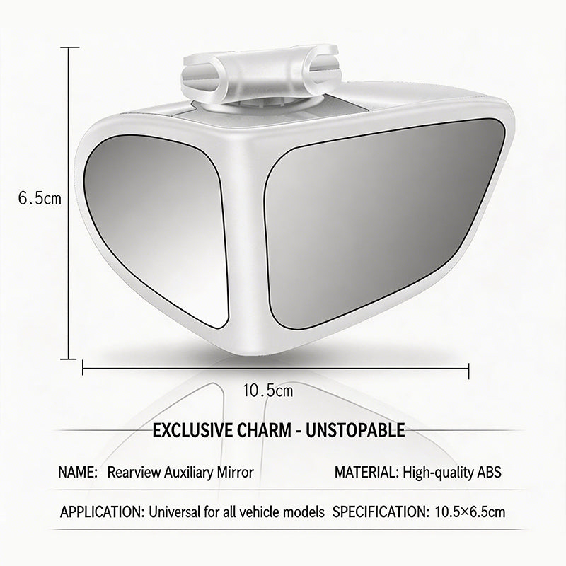 Rétroviseur à double lentille, orientable à 360°, pour angle mort