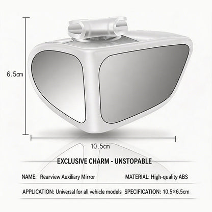 Rétroviseur à double lentille, orientable à 360°, pour angle mort