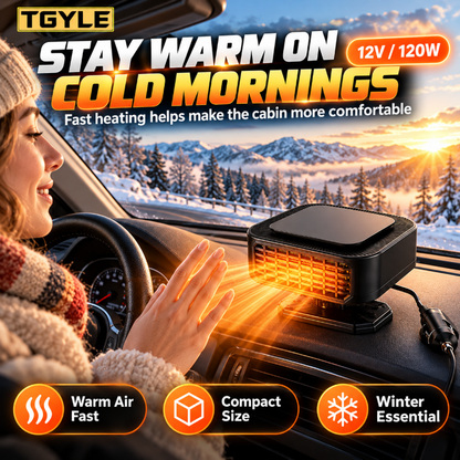 🚗❄️ 50 % DE RÉDUCTION ! Chauffage et dégivreur portable pour voiture – dégivrage et désembuage rapides, modes « chauffage » et « ventilateur » 2 en 1, socle pivotant à 360°. Un pare-brise dégagé en quelques secondes ! 🛡️✅