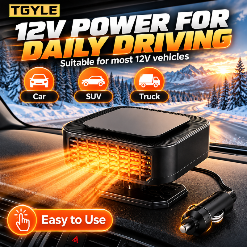 🚗❄️ 50 % DE RÉDUCTION ! Chauffage et dégivreur portable pour voiture – dégivrage et désembuage rapides, modes « chauffage » et « ventilateur » 2 en 1, socle pivotant à 360°. Un pare-brise dégagé en quelques secondes ! 🛡️✅