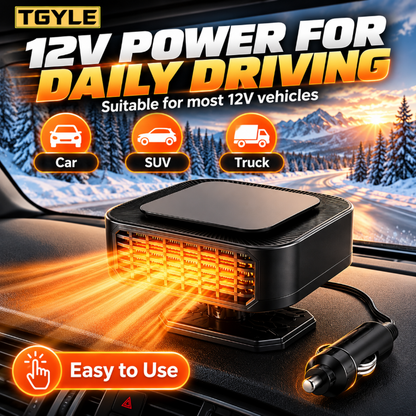 🚗❄️ 50 % DE RÉDUCTION ! Chauffage et dégivreur portable pour voiture – dégivrage et désembuage rapides, modes « chauffage » et « ventilateur » 2 en 1, socle pivotant à 360°. Un pare-brise dégagé en quelques secondes ! 🛡️✅