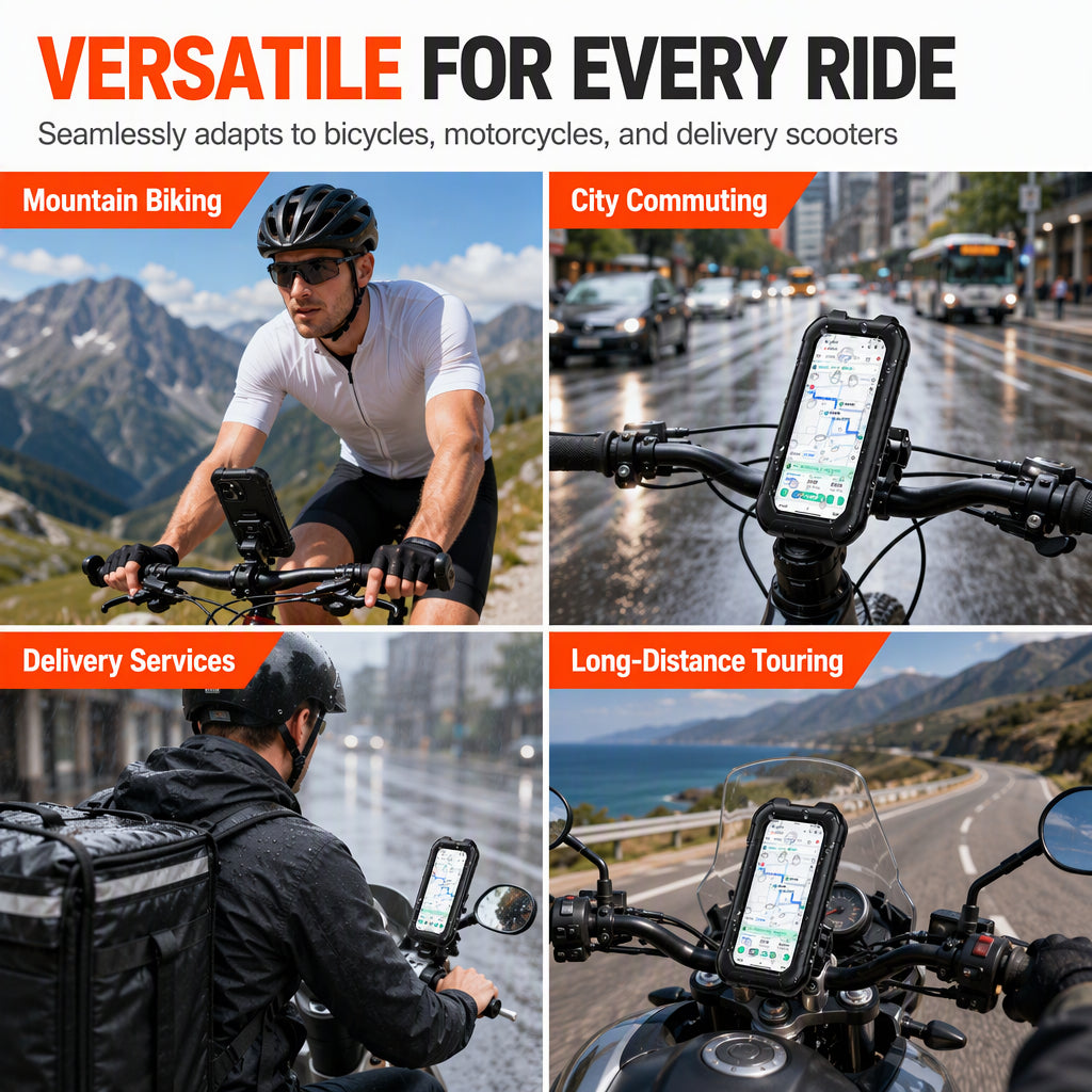 🚲 PROMO -50% ✨ Support Téléphone Étanche Vélo & Moto — IPX6 & Rotation 360° ⚡