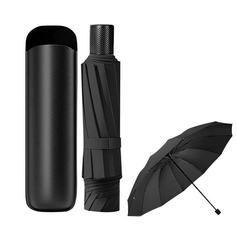 🔥 VENTE ÉCLAIR 🔥 Grand parasol pliable et résistant au vent – diamètre de 130 cm pour 4 personnes – armature en acier renforcée avec 12 baleines – UPF 50+ – 7 couleurs ! ☔✨