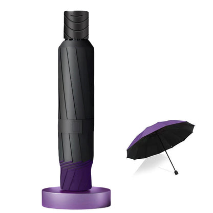 🔥 VENTE ÉCLAIR 🔥 Grand parasol pliable et résistant au vent – diamètre de 130 cm pour 4 personnes – armature en acier renforcée avec 12 baleines – UPF 50+ – 7 couleurs ! ☔✨