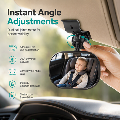 🚲 50% DE RÉDUCTION!  Miroir convexe grand angle – Ventouse & clip, 12,5cm, pour recul ✨