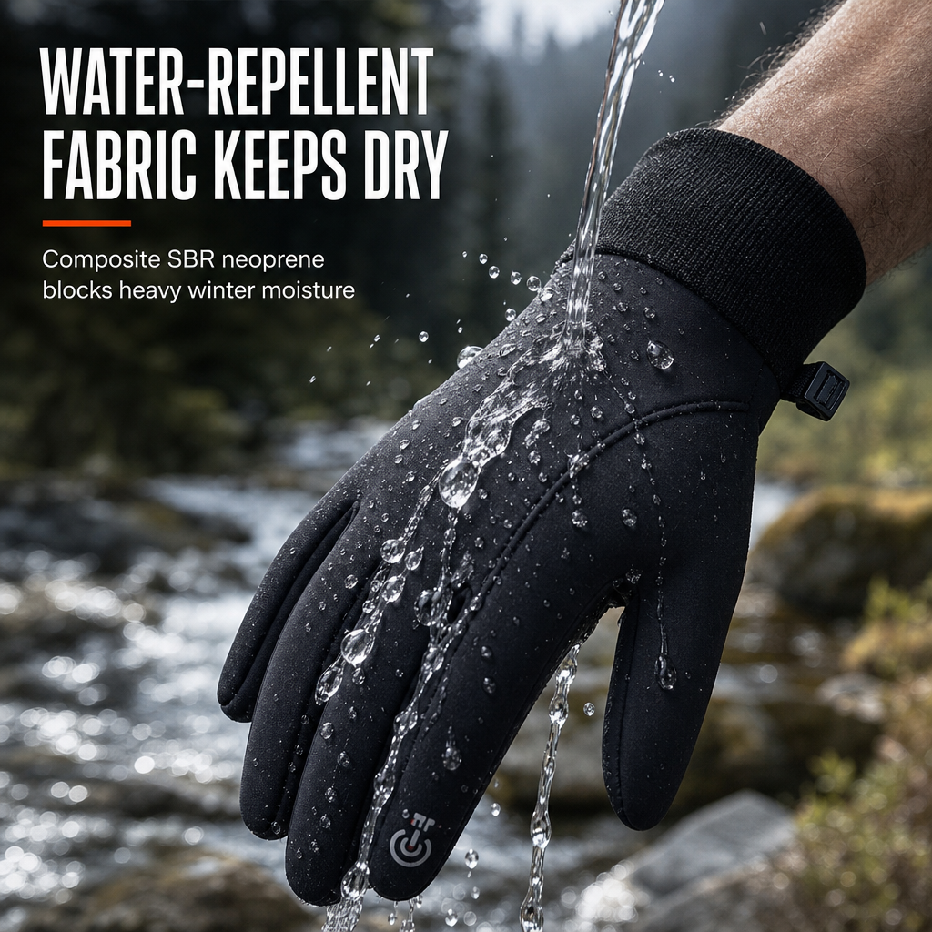 Gants de cyclisme d'hiver imperméables pour hommes et femmes