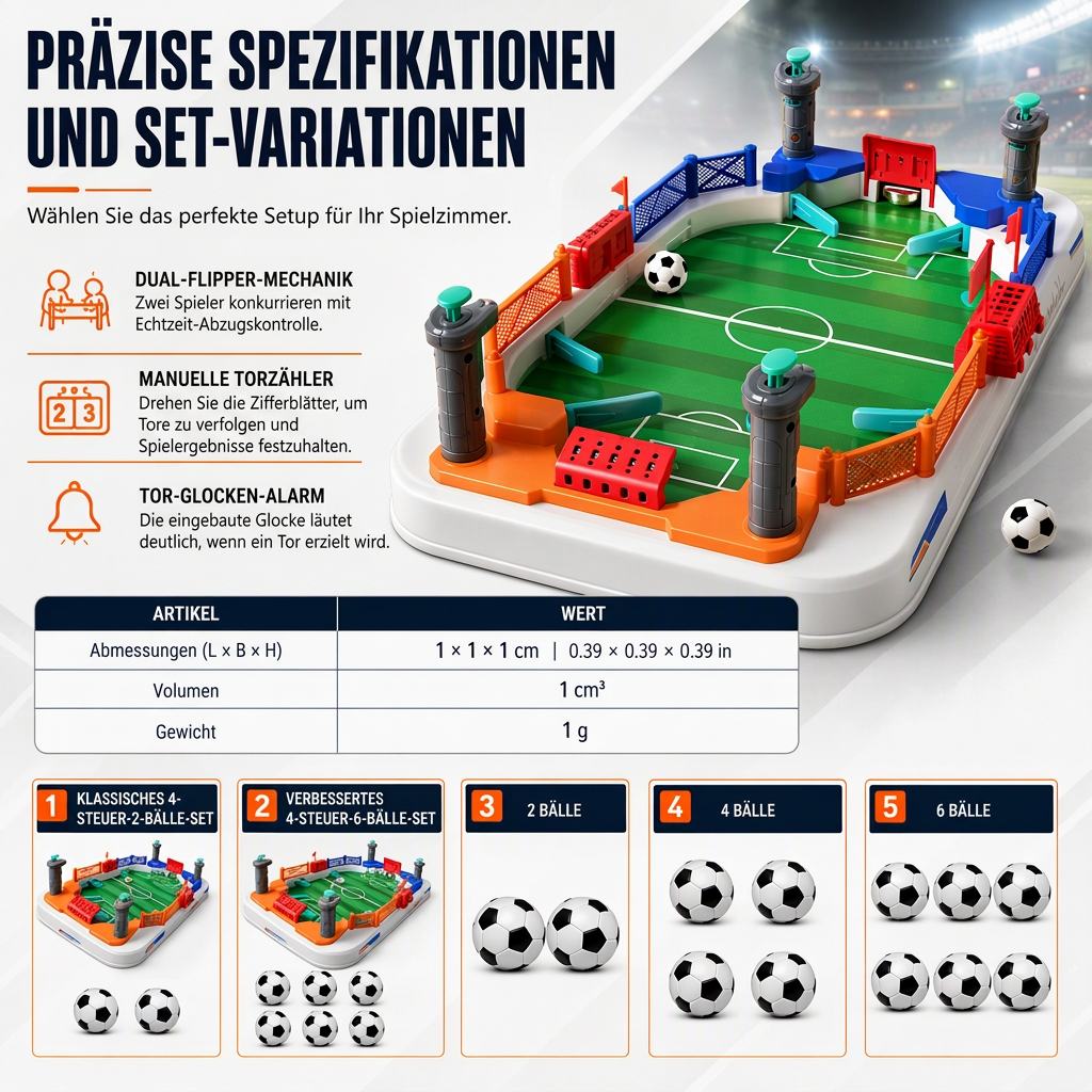 50% de Réduction – Jeu de Baby-Foot de Table Interactif 2 Joueurs