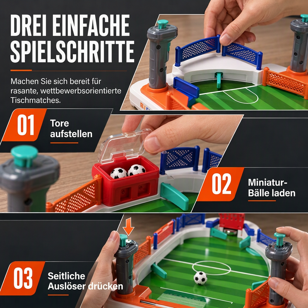 50% de Réduction – Jeu de Baby-Foot de Table Interactif 2 Joueurs