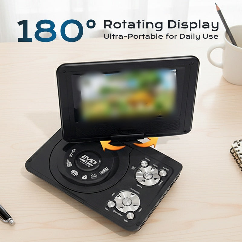 ⚡PROMO -50%✨Lecteur portable DVD EVD🎮Écran 7.8 pouces, lecture vidéo + jeux intégrés