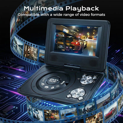 ⚡PROMO -50%✨Lecteur portable DVD EVD🎮Écran 7.8 pouces, lecture vidéo + jeux intégrés