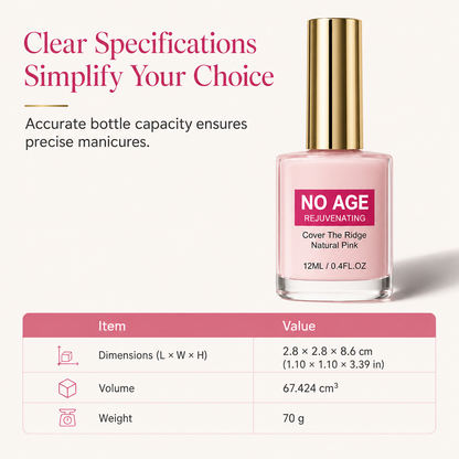 💅-50 % MAINTENANT ! Combleur de stries pour ongles rose naturel 12 ml, couche lissante revitalisante pour ongles, masque instantanément les stries verticales pour des ongles brillants et sains