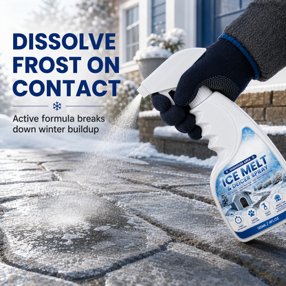 Spray de dégivrage et de fonte de neige pour extérieur
