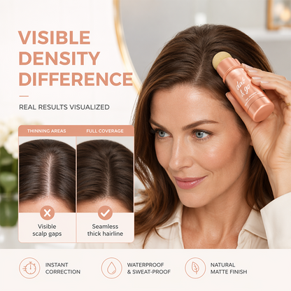 Bâton de poudre d'ombre capillaire instantanée avec applicateur à éponge