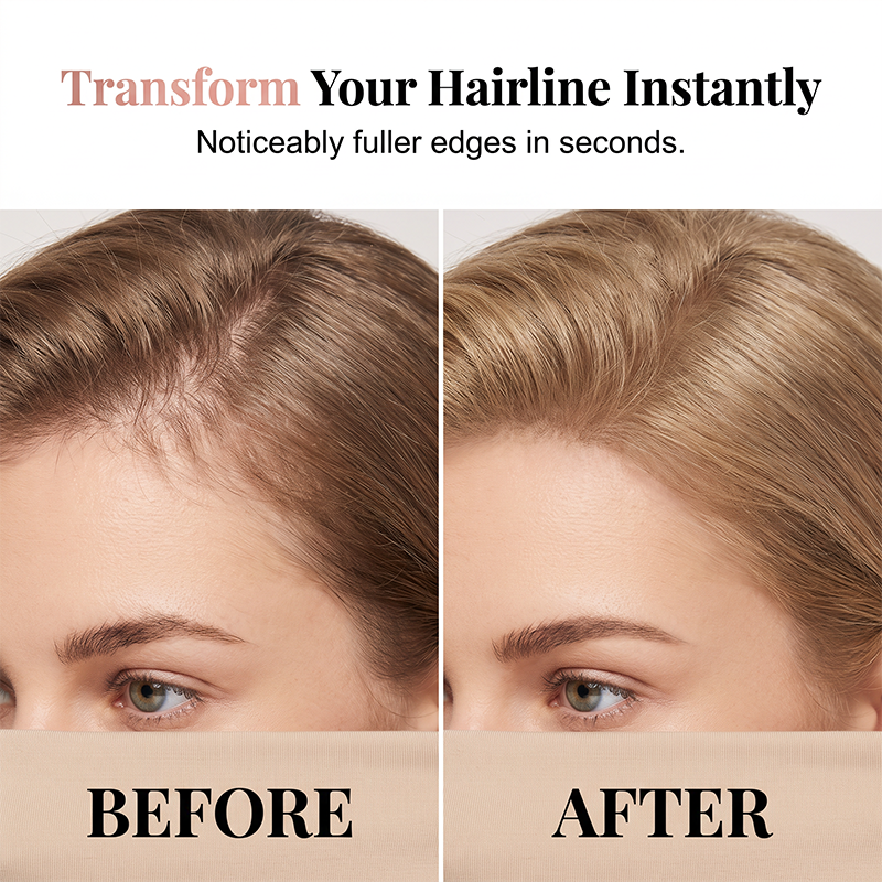 Bâton de poudre d'ombre capillaire instantanée avec applicateur à éponge