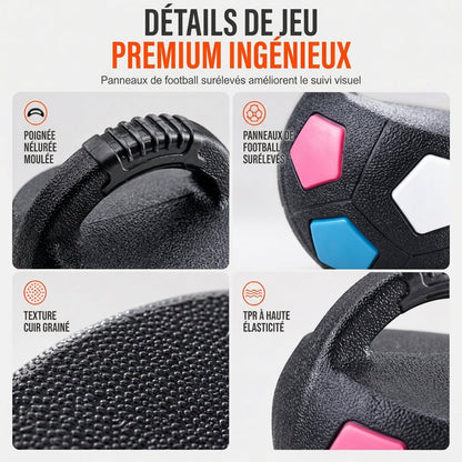 Balle de foot interactive pour chien avec poignées de préhension