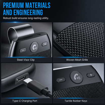 50% de Réduction – Kit Mains-Libres Bluetooth Voiture pour Pare-Soleil et Audio