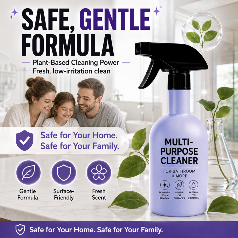 Nettoyant ménager multifonction en spray au bicarbonate de soude