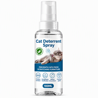 🐱✨ PROMO FLASH : 50% DE RÉDUCTION ! Spray Répulsif Anti-Griffures pour Chat aux Agrumes – Formule Transparente & Non Tachante for Protéger Canapés et Meubles ✨