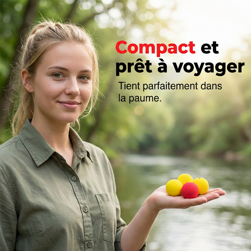 🎣🔴 Kit Flotteurs de Pêche Lestés Haute Visibilité | Mousse Anti-Choc, Longue Distance & Boîte Inclus