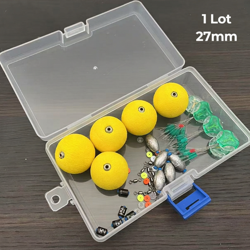 🎣🔴 Kit Flotteurs de Pêche Lestés Haute Visibilité | Mousse Anti-Choc, Longue Distance & Boîte Inclus