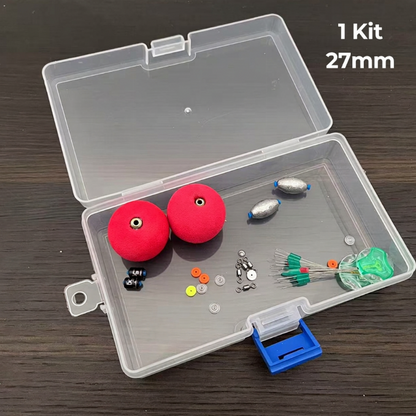 🎣🔴 Kit Flotteurs de Pêche Lestés Haute Visibilité | Mousse Anti-Choc, Longue Distance & Boîte Inclus