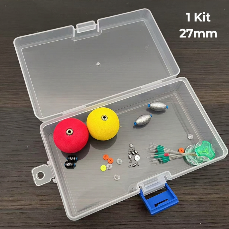 🎣🔴 Kit Flotteurs de Pêche Lestés Haute Visibilité | Mousse Anti-Choc, Longue Distance & Boîte Inclus