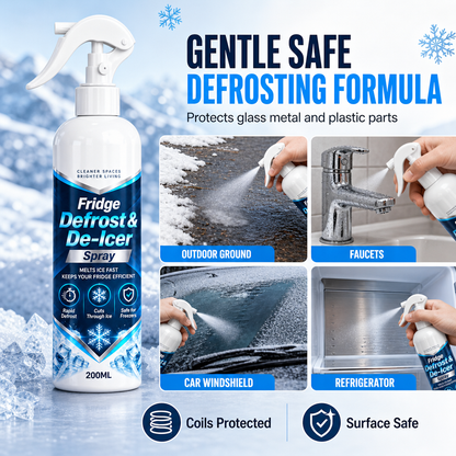 ❄️🚗 Spray dégivrant rapide | Élimination du givre et de la glace – Format pratique