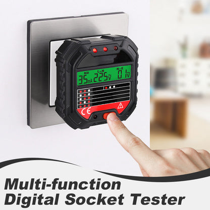 ⚡🔥50% DE RÉDUCTION ! Testeur de prises numérique LCD, test RCD, détecte défauts de câblage🔌