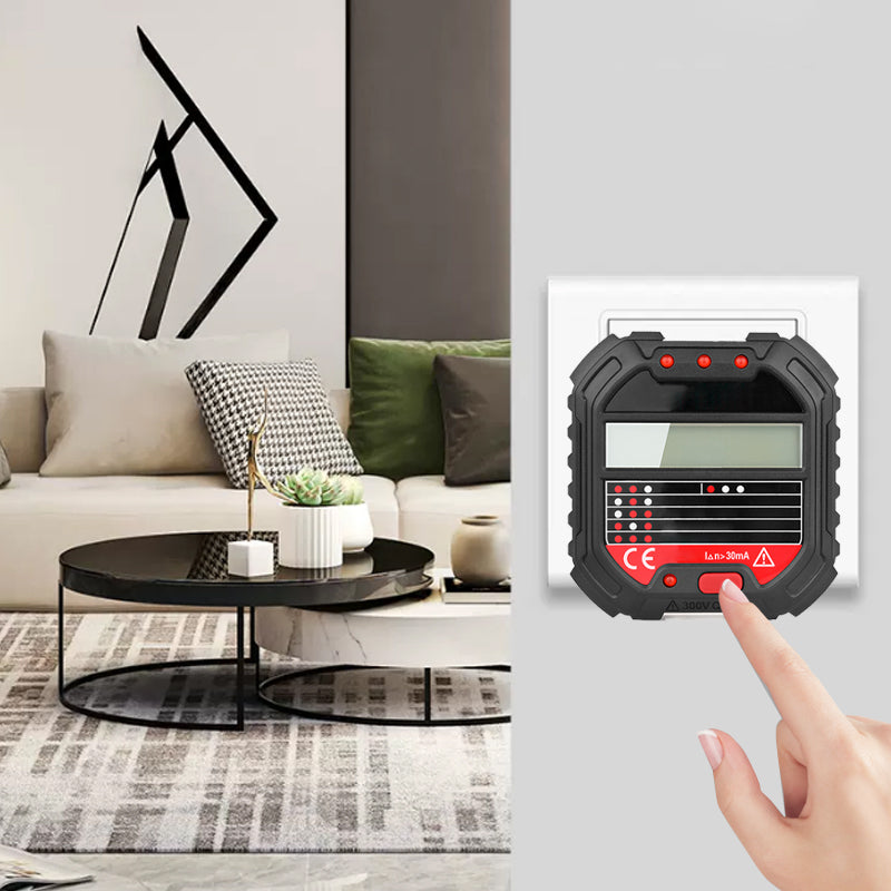 ⚡🔥50% DE RÉDUCTION ! Testeur de prises numérique LCD, test RCD, détecte défauts de câblage🔌