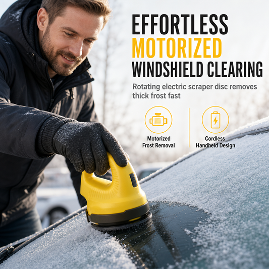 Grattoir à neige et dégivreur électrique pour pare-brise de voiture, outil d'hiver pour l'élimination de la neige