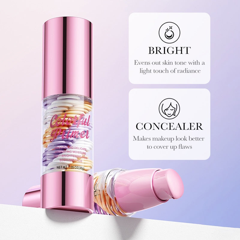 Base multifonctionnelle 3-en-1 pour le visage, à appliquer avant le maquillag